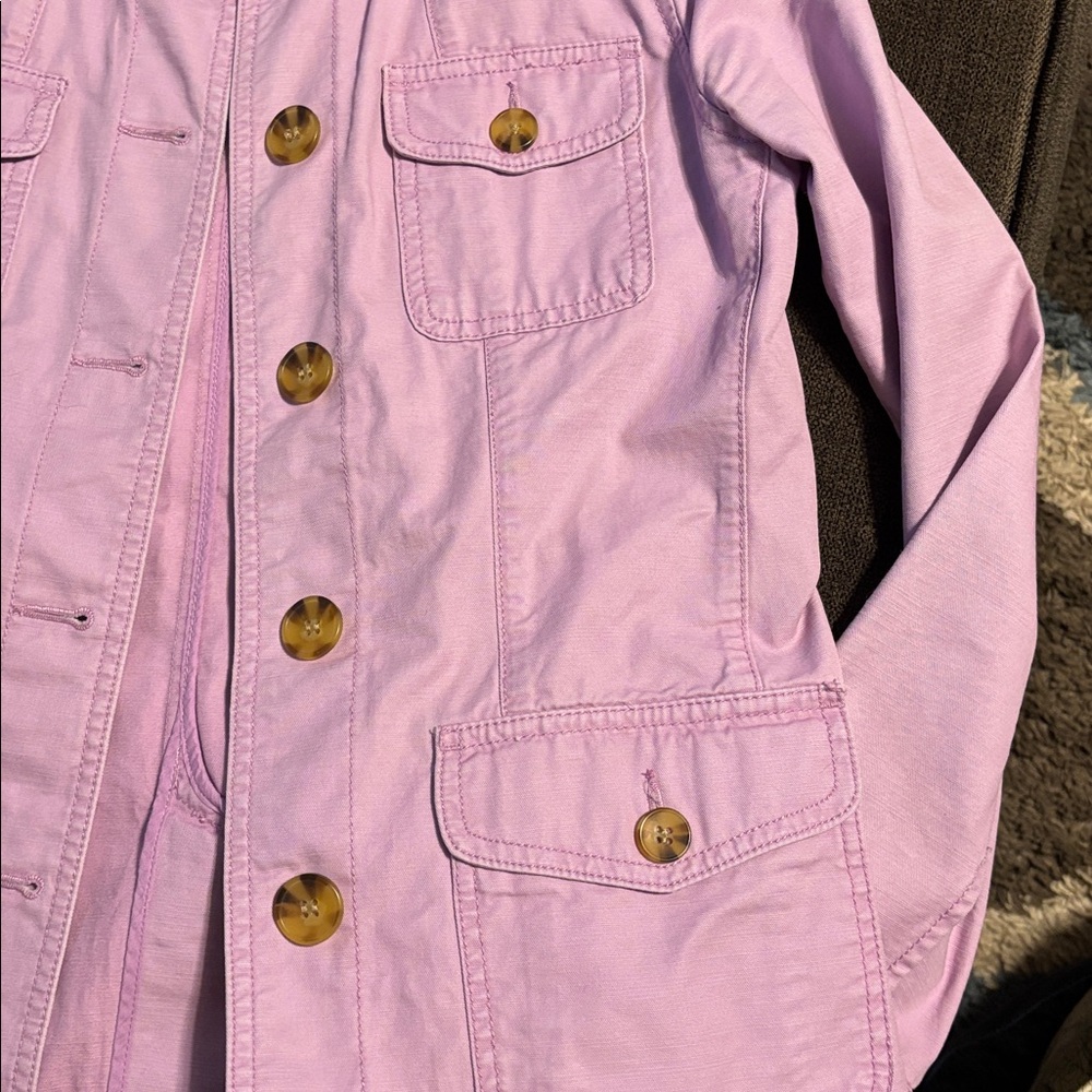 Talbots Light Purple Button-Up Jacket - image 4